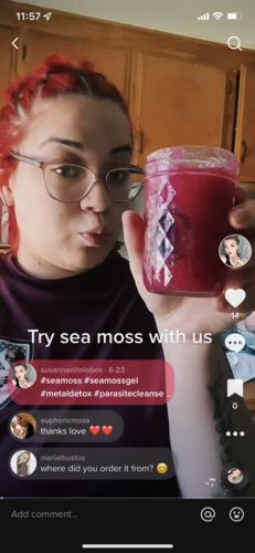 Customer photo review of Infused Sea Moss Gel bundle