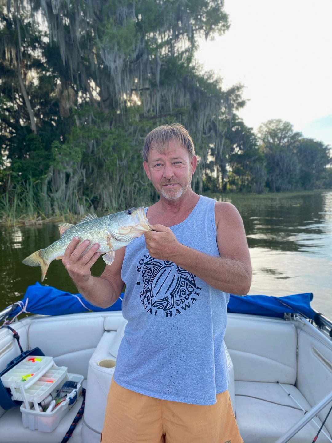 Customer photo review of Pre-Rigged Soft Fishing Lures | BKK Hook | Easy Catch |  Tear-Resistant TPE | Shrimp & Crayfish Swimbaits | Freshwater Saltwater Baits  | For Bass & Trout &Walleye &Pike