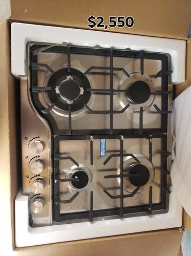Customer photo review of Parrilla de Gas Empotrable 4 Quemadores Acero Inoxidable