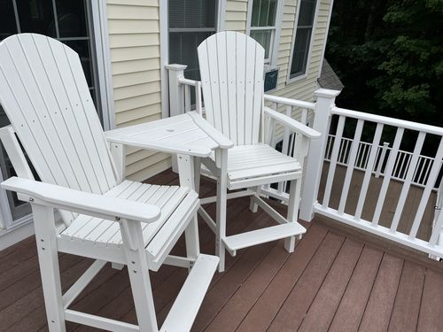 Customer photo review of DuraWeather Poly® Lakeside Counter Height Tete-a-tete