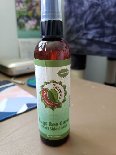 Customer photo review of Bugs Bee Gone Insect Shield Mist