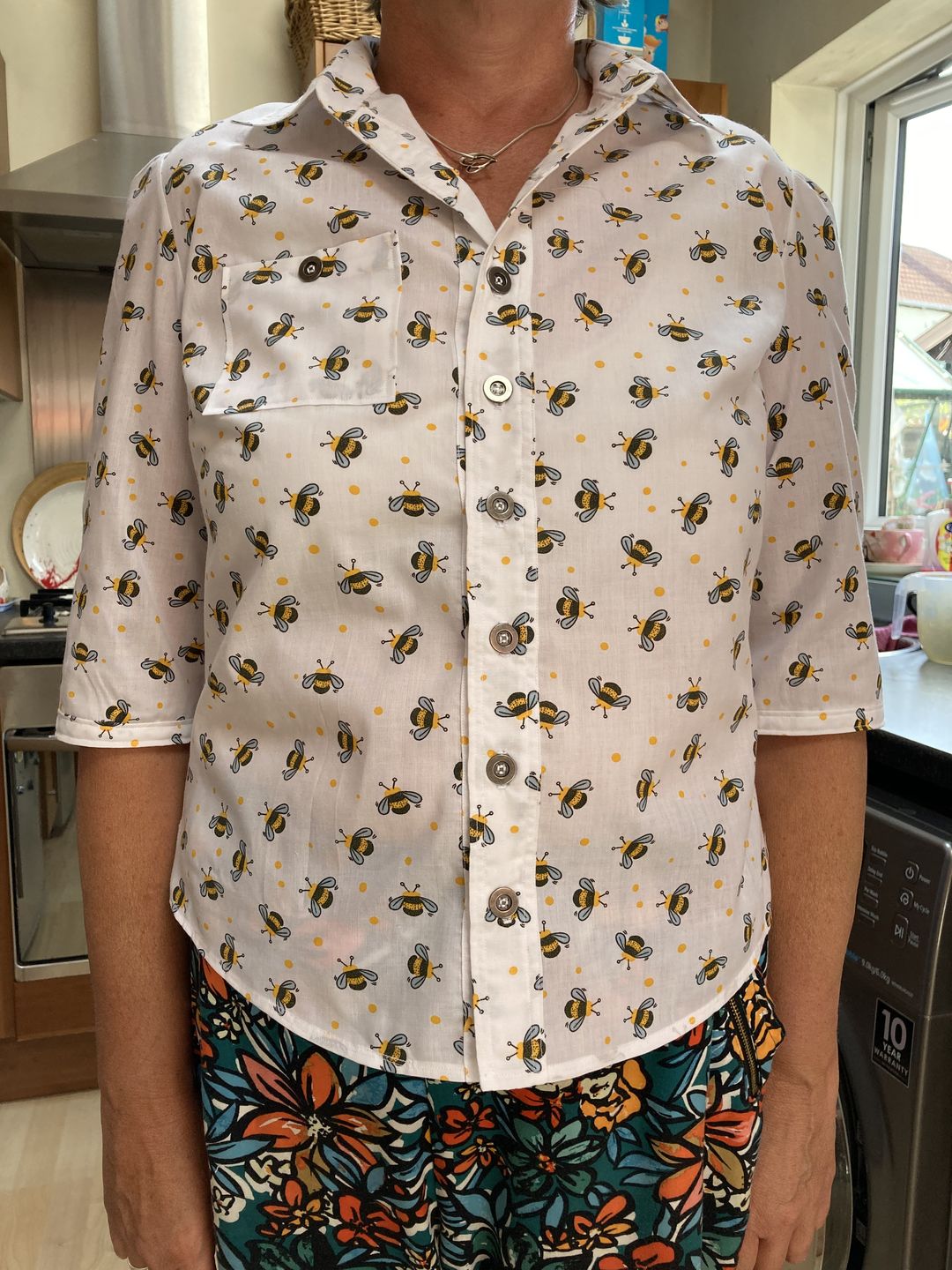Customer photo review of Bees and Dots Polycotton Fabric