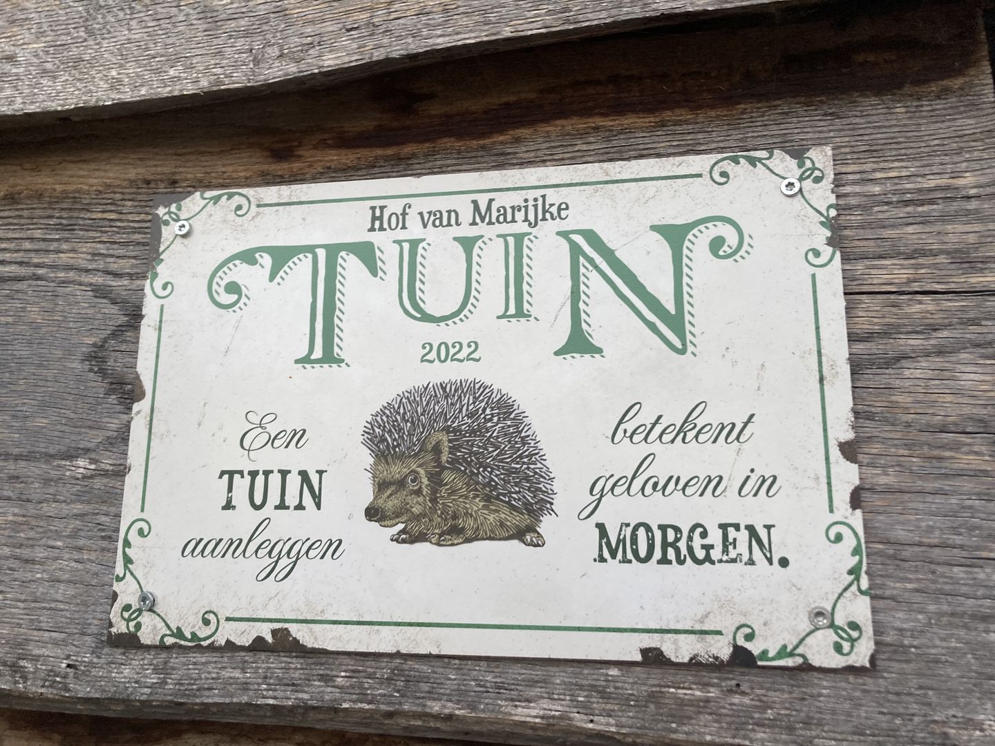 Customer photo review of Tuingeluk - Outdoor-Deurbord