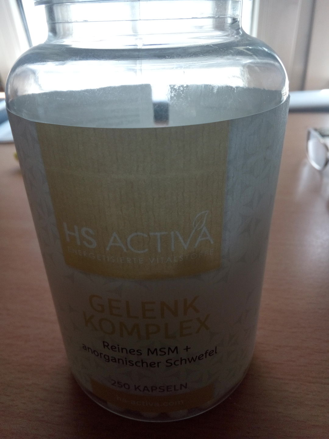 Customer photo review of Gelenk Komplex (MSM Plus Schwefel) - (250 Kapseln oder 800g Pulver)