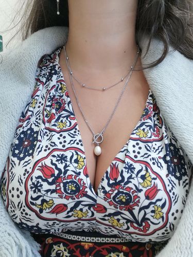 Customer photo review of Darling Necklace - Silver