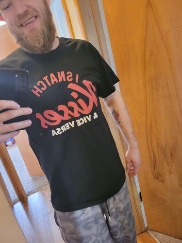 Customer photo review of Snatch Kisses Cotton Tee