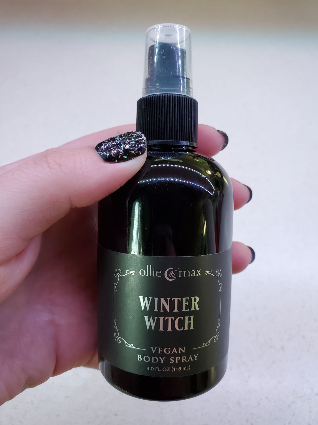 Customer photo review of Winter Witch Body Spray
