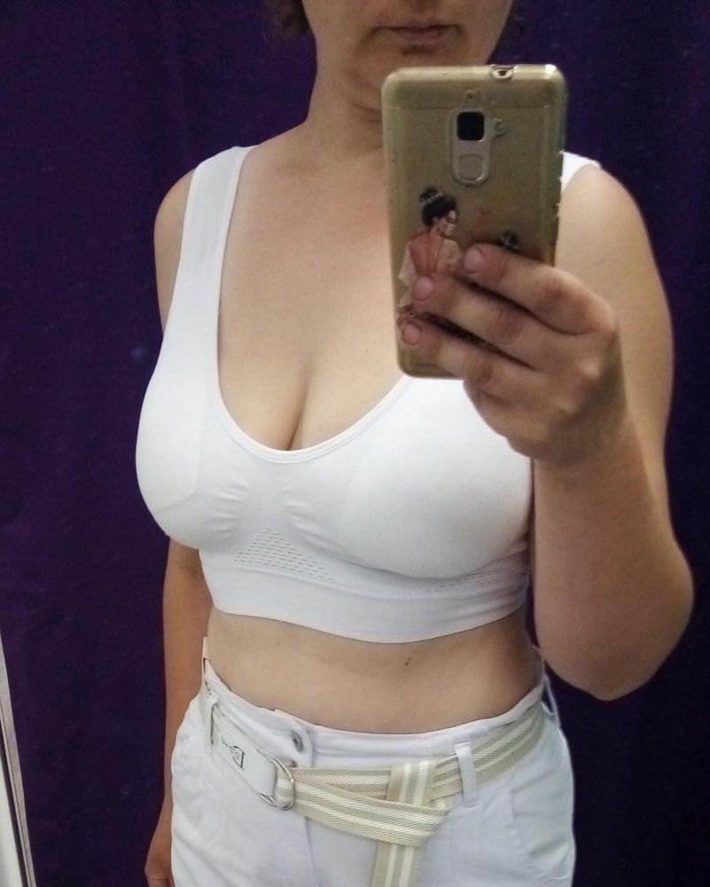 Customer photo review of Brassière confortable aérée