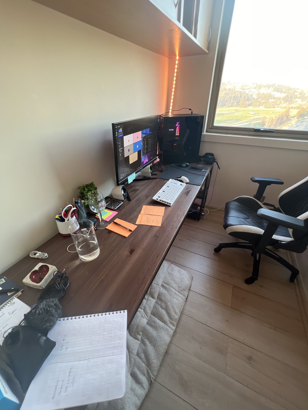 Customer photo review of Escritorio Repisa 120 x 50 MIMA Negro KALLFU.PRO