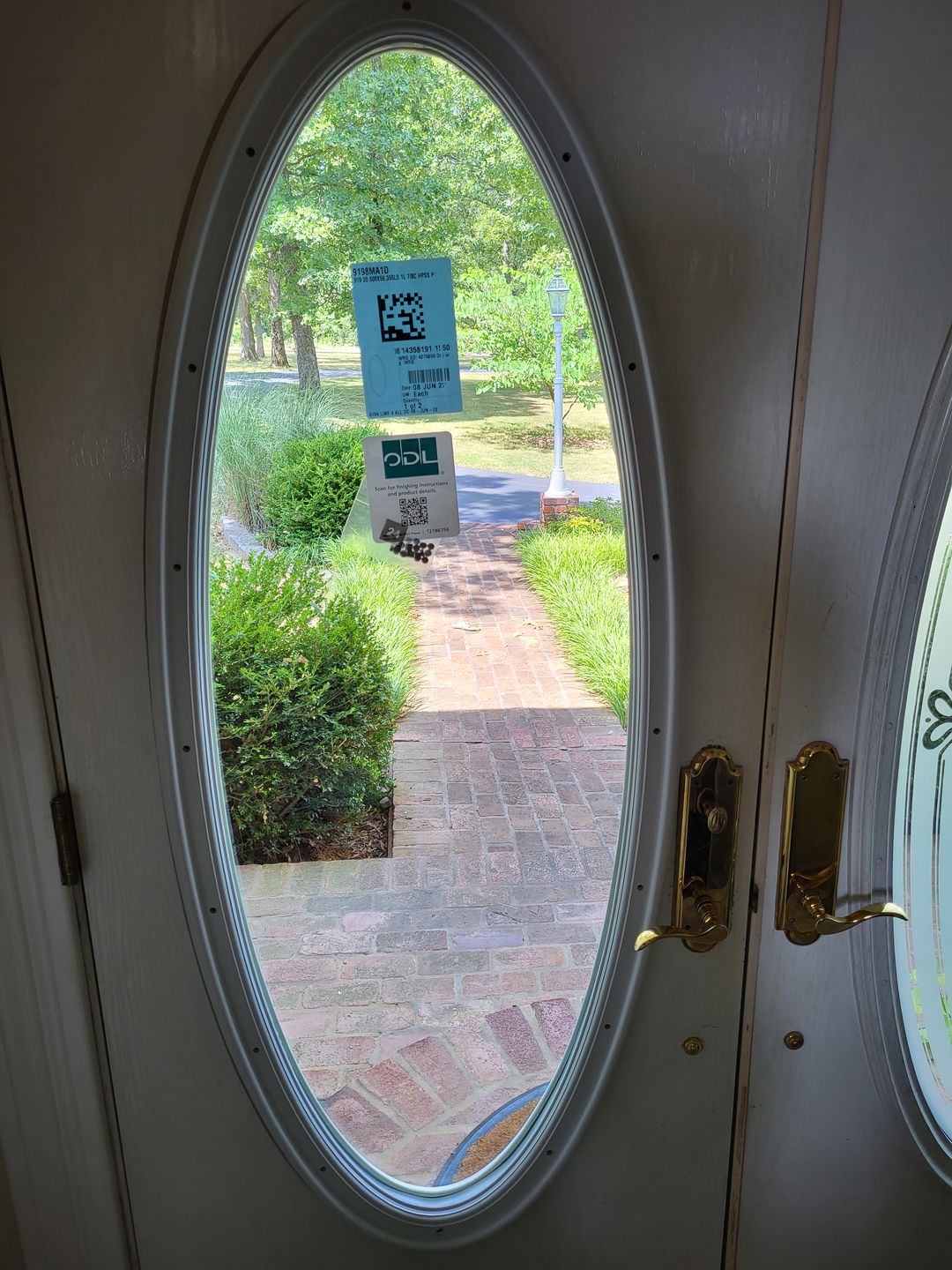 Customer photo review of Clear Oval Glass and Frame Kit