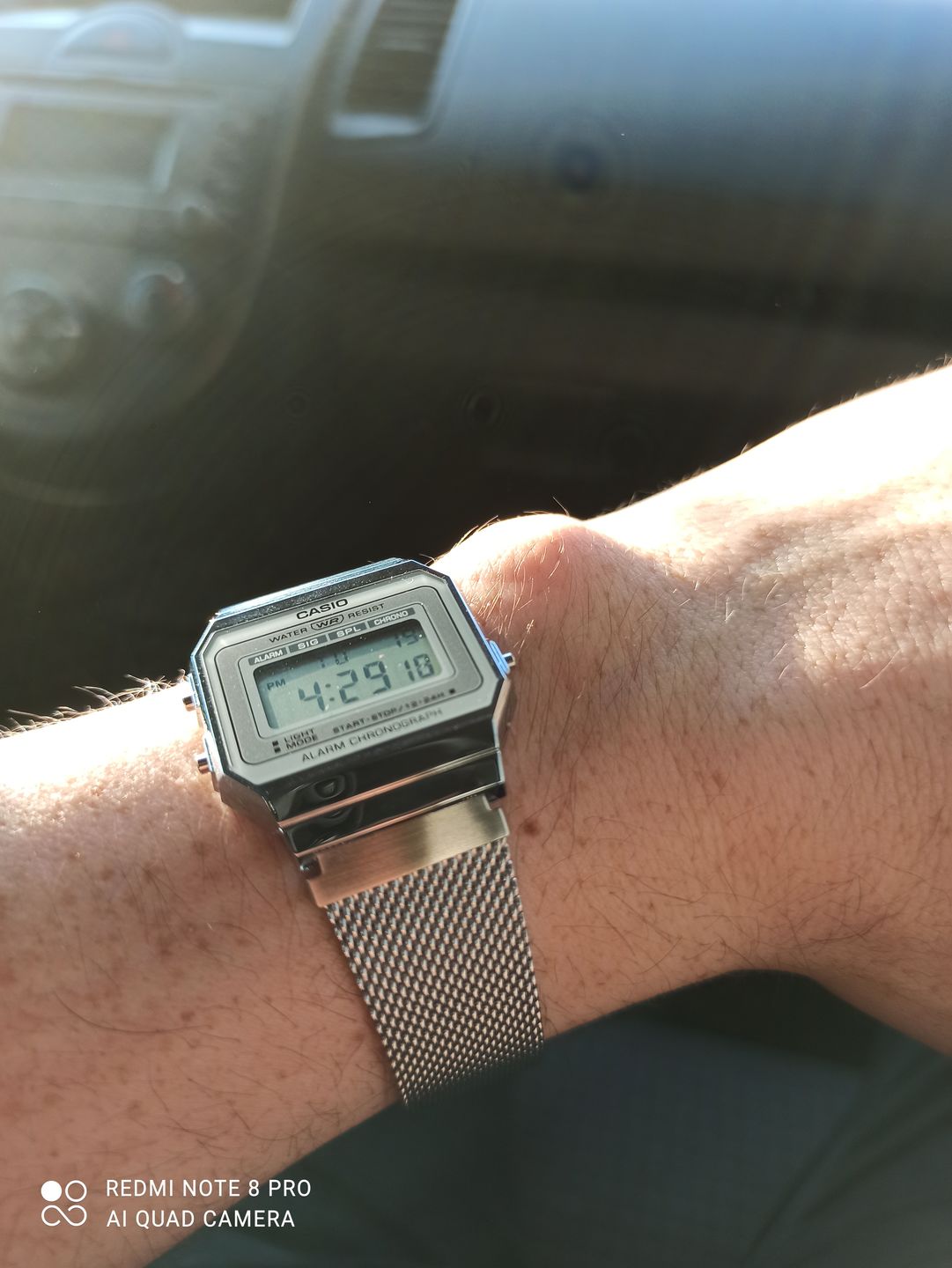 Customer photo review of Reloj Casio Vintage A700WM-7ADF Plateado Milanese Slim