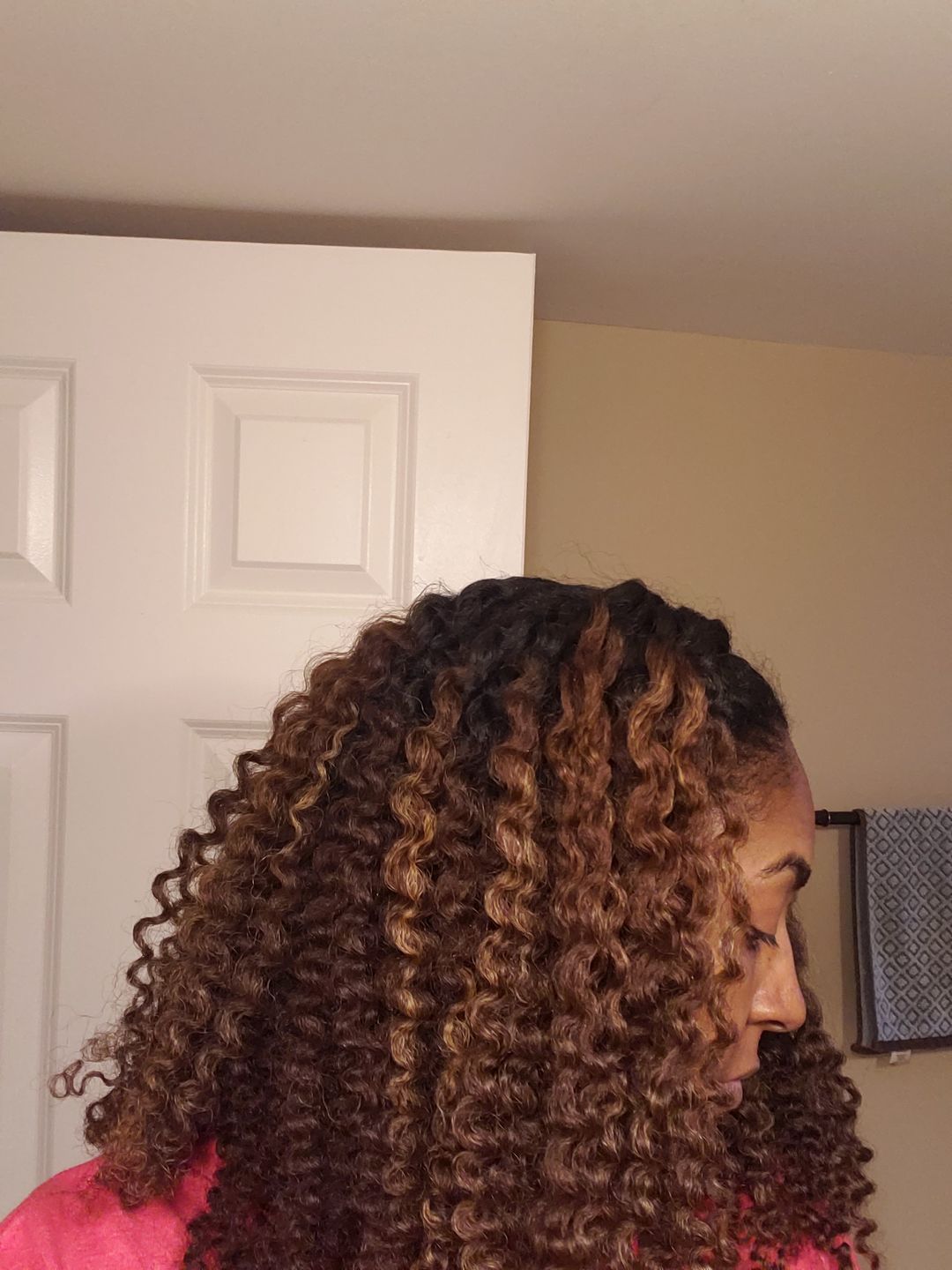 Customer photo review of Sculpt Curl Defining Gel