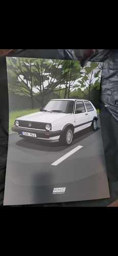 Customer photo review of Dein handgezeichnetes Fahrzeug als Poster