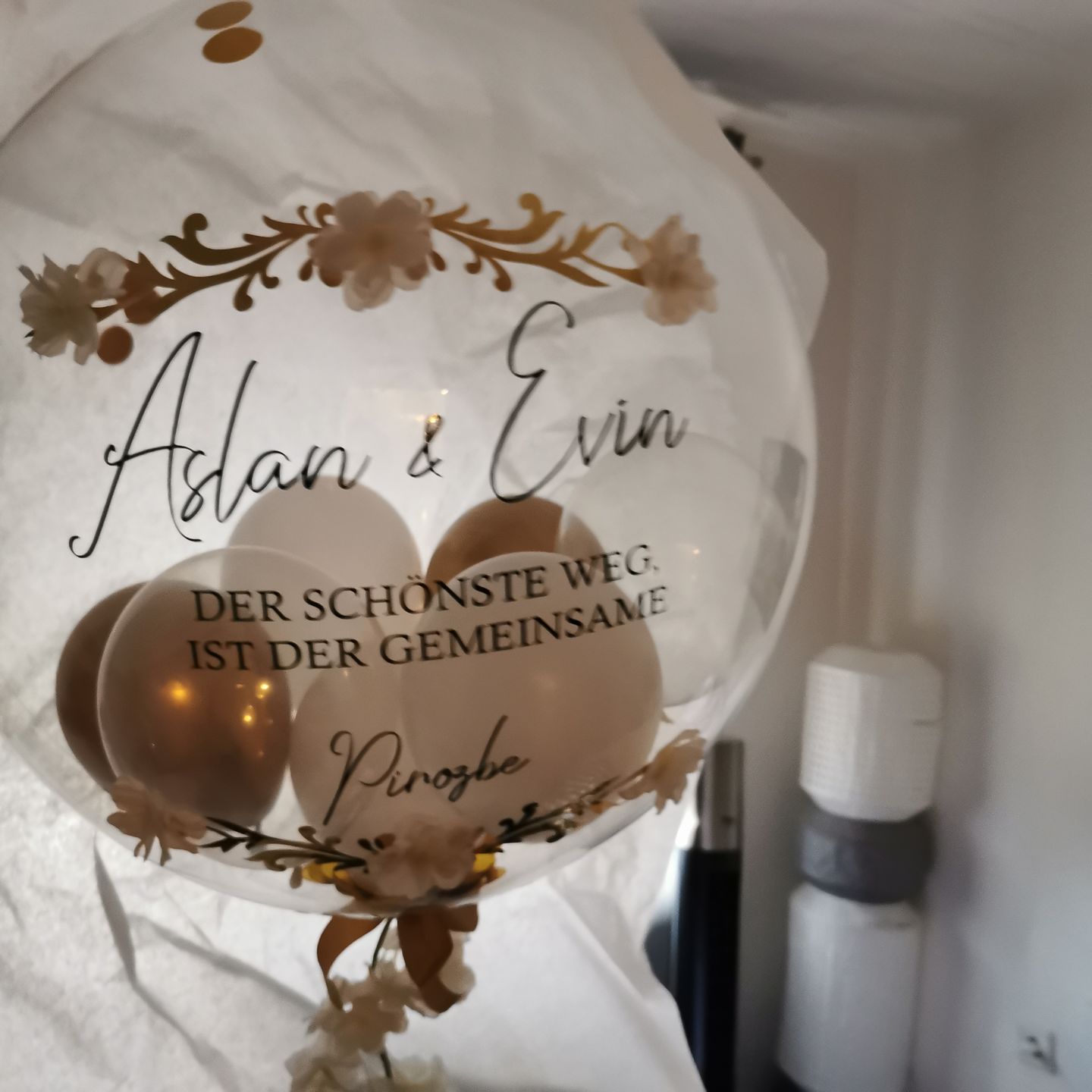 Customer photo review of Wedding Blossom Designer Ballon