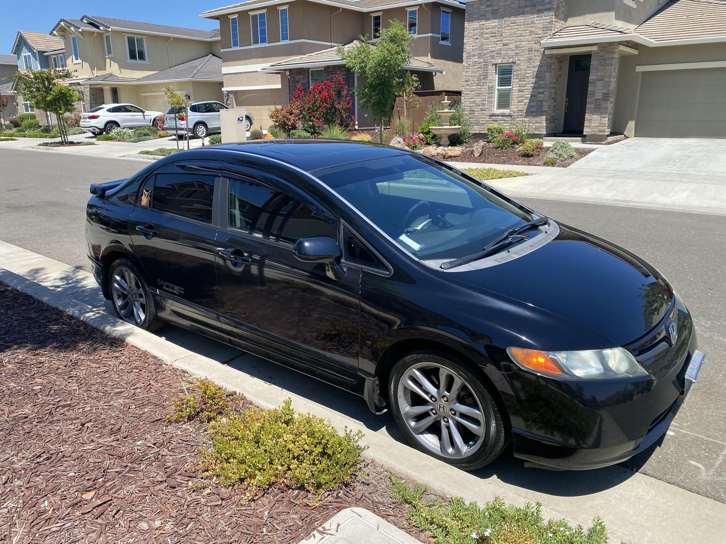 Customer photo review of 2006-11 Honda Civic Sedan Window Visors Wind Deflectors Rain Guards