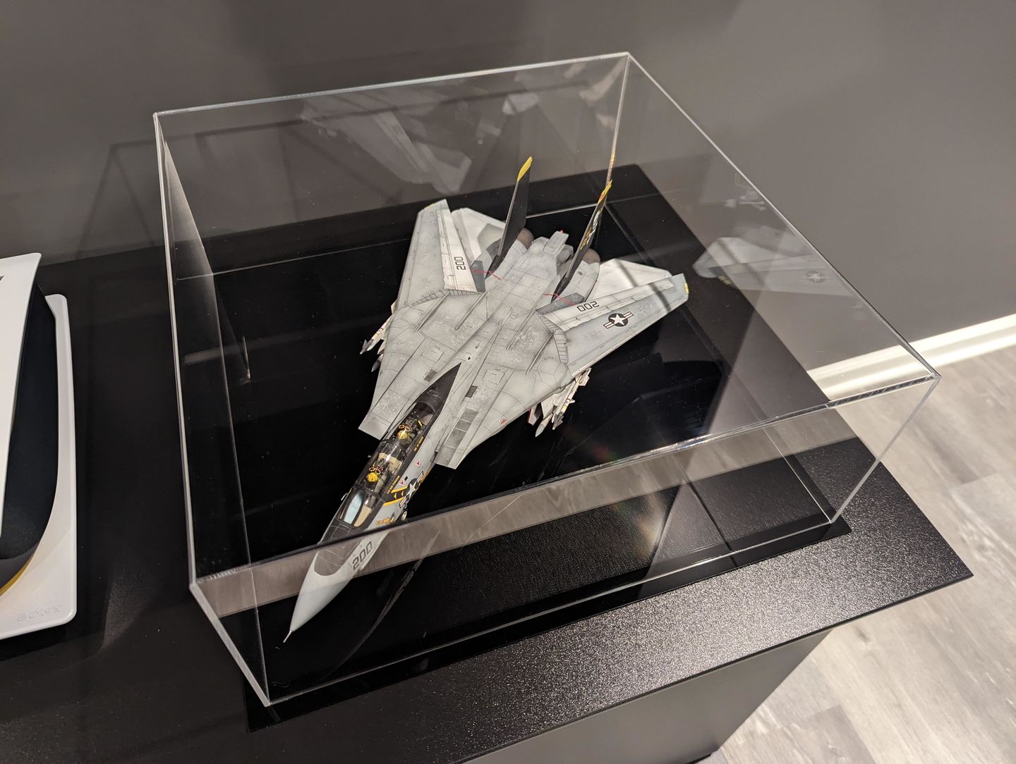 Customer photo review of Versatile Acrylic Display Cases with Double Sheet Base