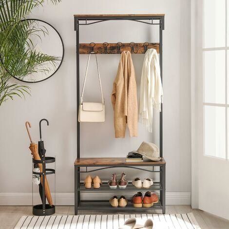 Customer photo review of Garderoberek Industrieel Design | Houtlook en Staal | 80x30x179cm