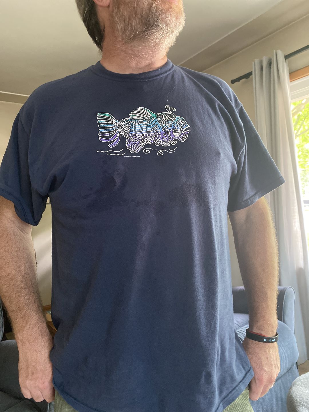 Customer photo review of Jerry Garcia Art Fish T Shirt