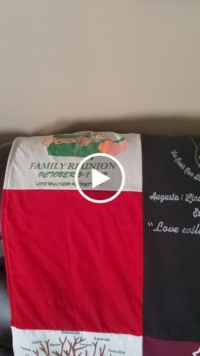 Customer video review of Classic T-Shirt Blanket