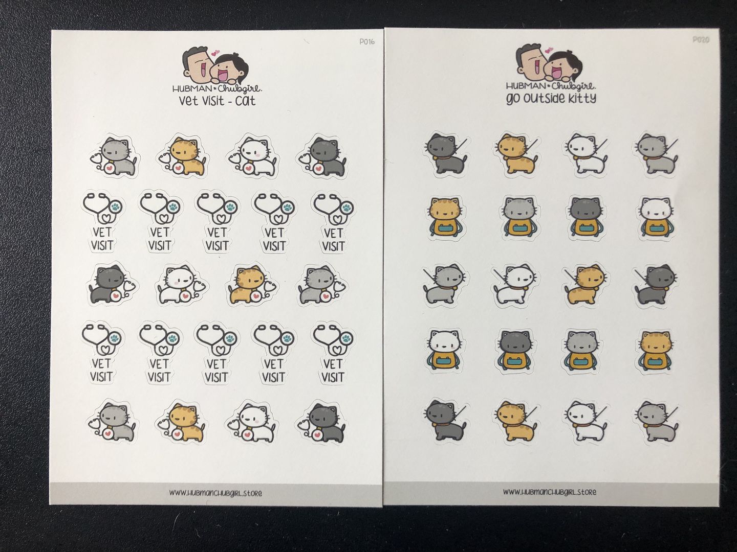 Customer photo review of Vet Visit - Cat Planner Stickers