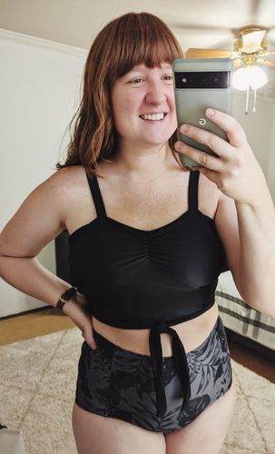 Customer photo review of Stay-Cation Top | Black