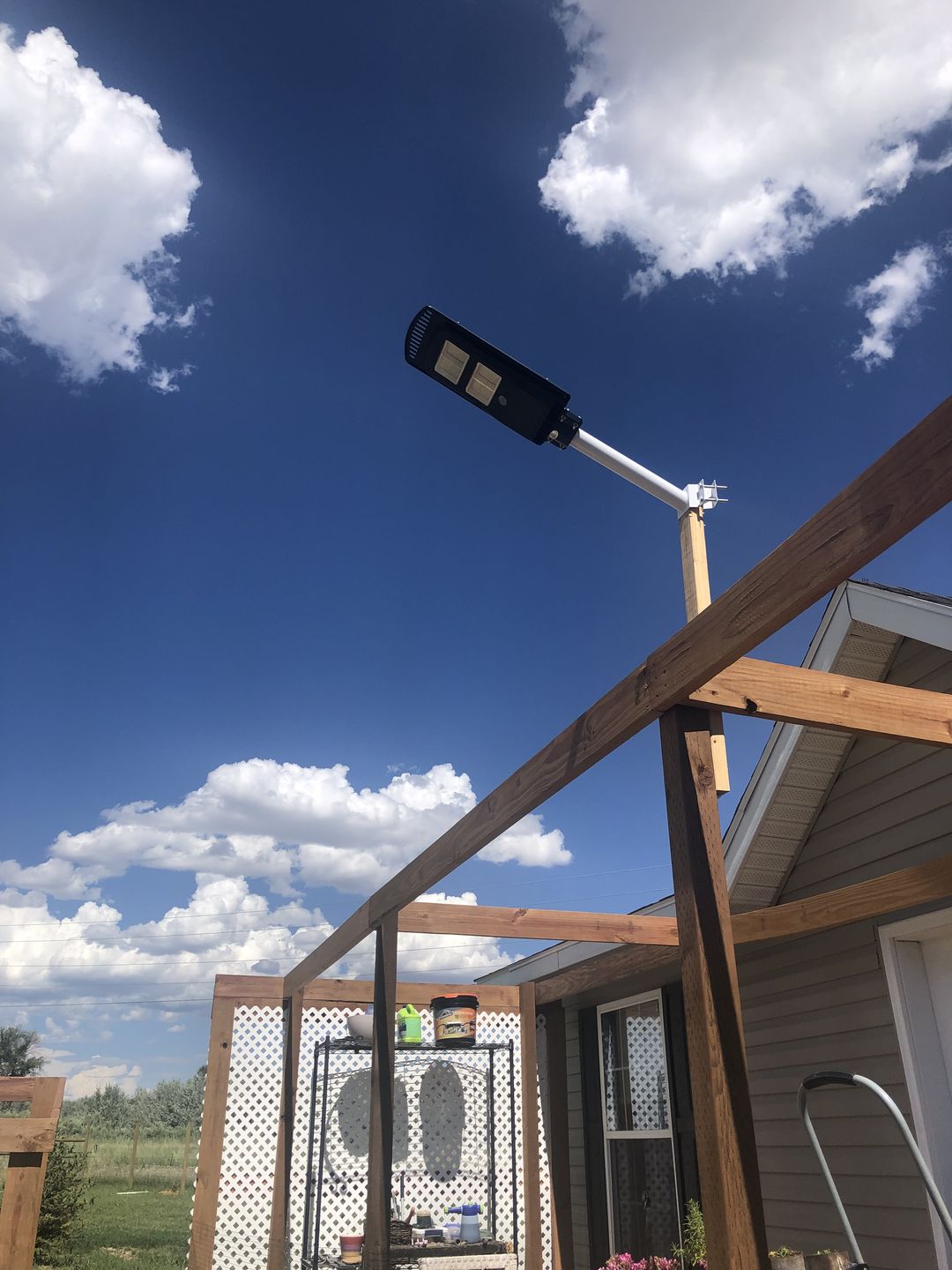 Customer photo review of 140W Solar Street Light 14000 Lumens