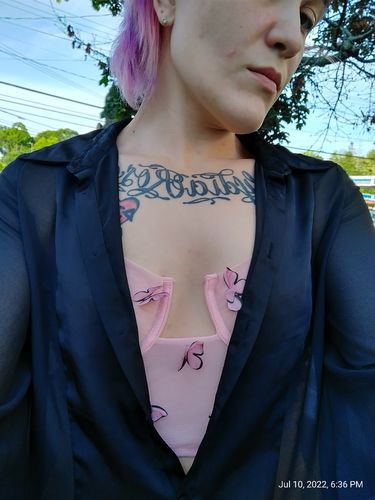 Customer photo review of Butterfly Corset Top (PINK)