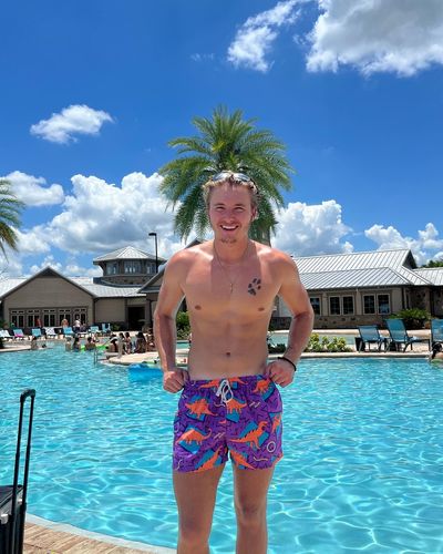 Customer photo review of Gold Stainless Steel Crucifix Necklace