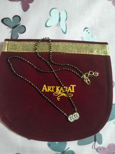 Customer photo review of Gold Plated Zircon intertwined Circles Mangalsutra