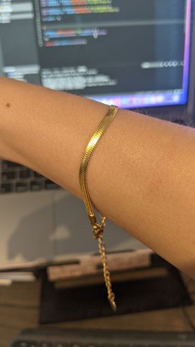 Customer photo review of Snake Chain Bracelet