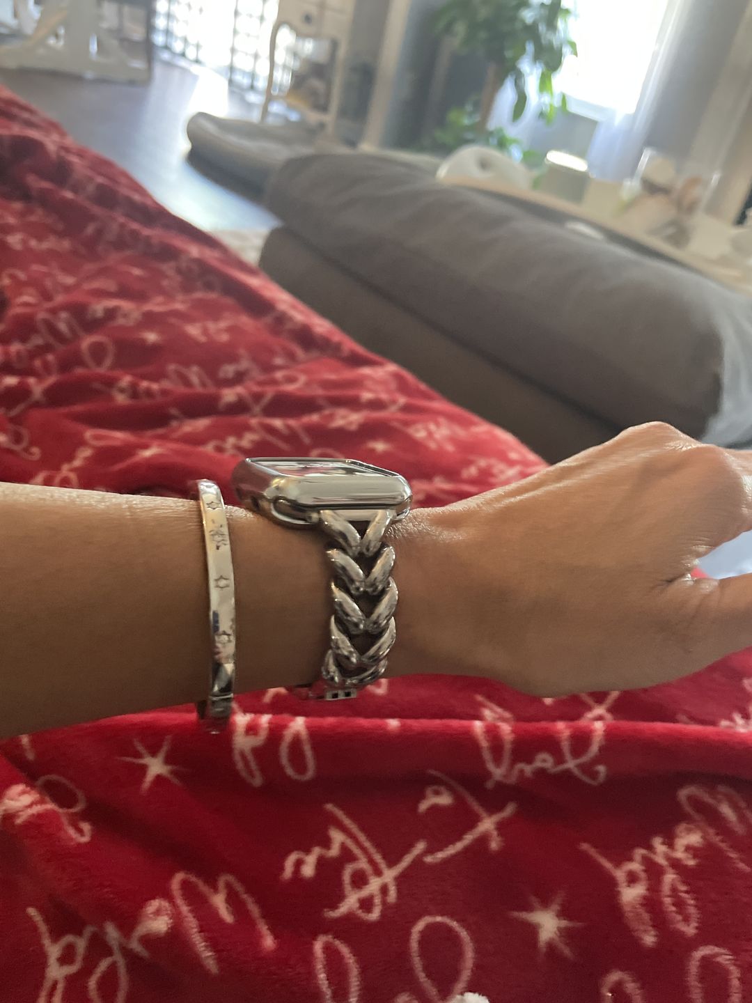 Customer photo review of Herringbone Band for the Apple Watch