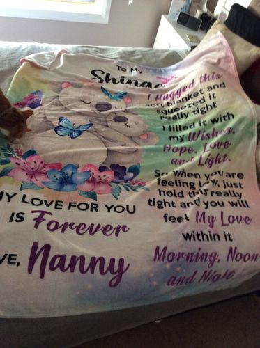 Customer photo review of Granddaughter Blanket - Koala Hug