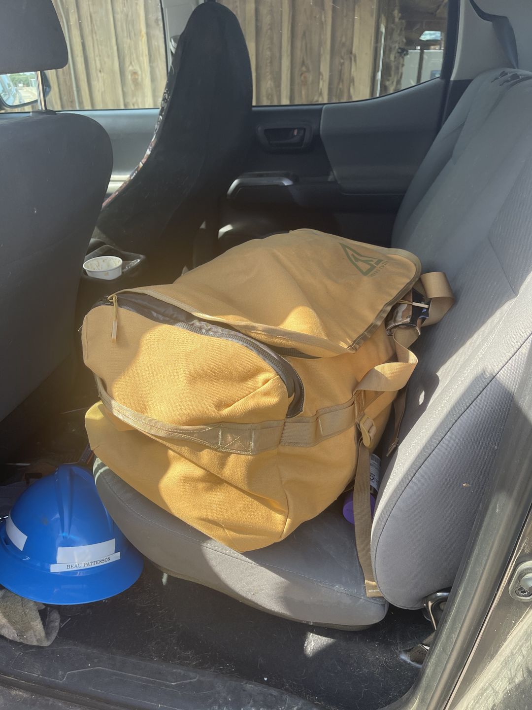 Customer photo review of The Burro Duffel