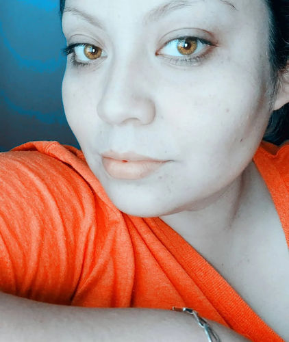 Customer photo review of DNA Taylor Colored Contact Lenses