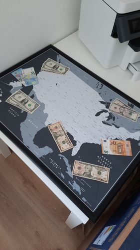 Customer photo review of Die magnetische USA Karte - inkl. Magnet Pins