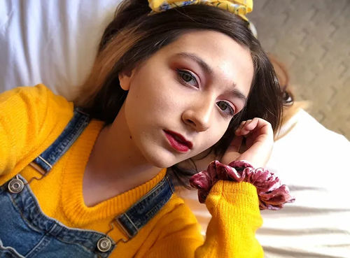 Customer photo review of Magnificent IDevil's Triangle Black Colored Contact Lenses