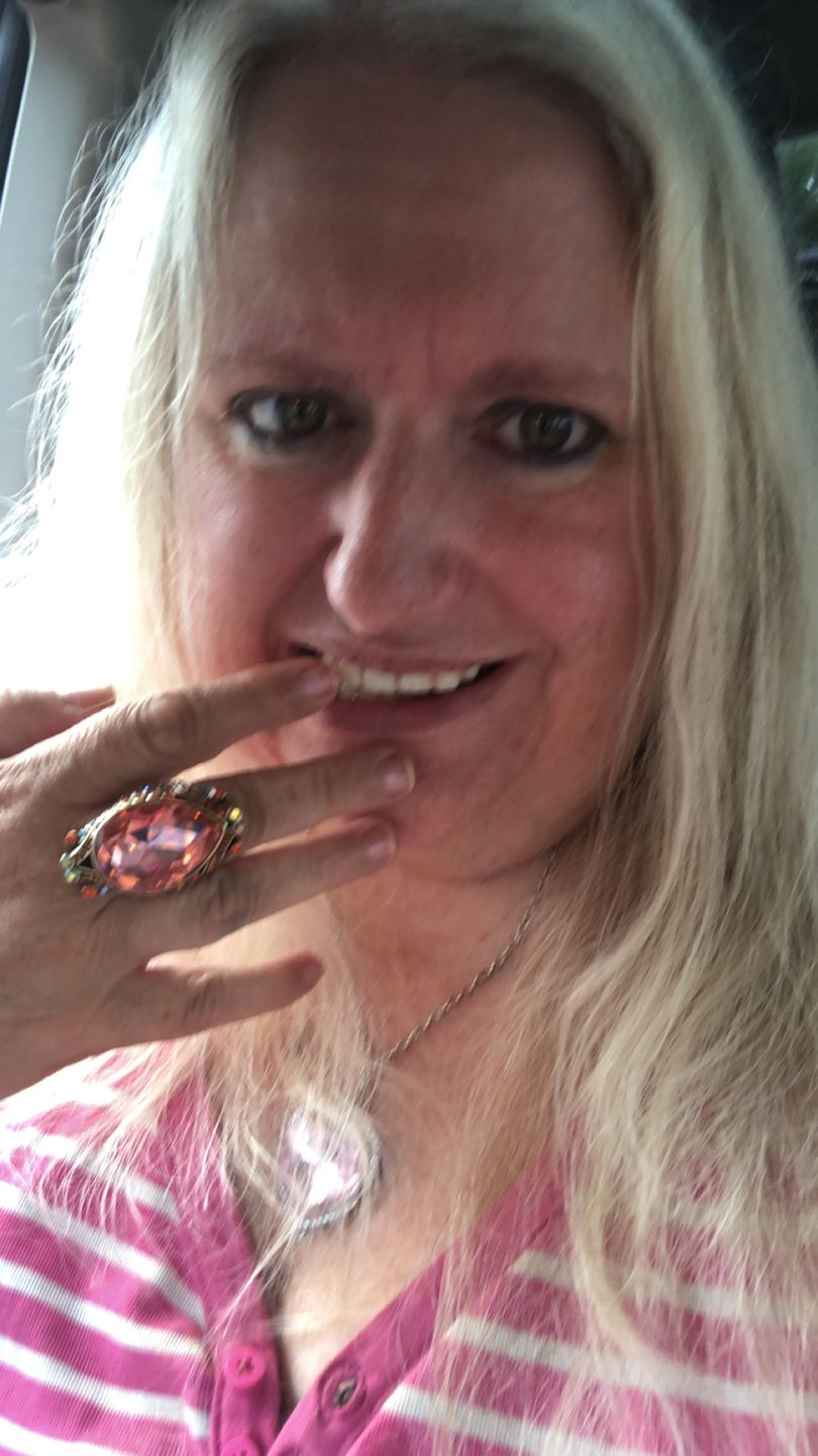 Customer photo review of HEIDI DAUS®"Make Some Waves" Crystal Statement Ring