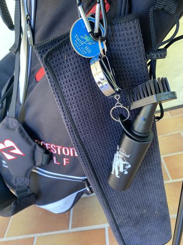 Customer photo review of 2-Pack Golf Water Brush (White) | Golf Club Brush With Water | Caddy Splash