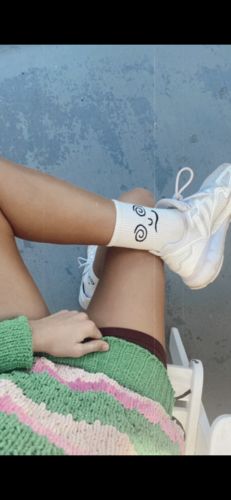 Customer photo review of 11 Pack Mood Socks by Smoods™