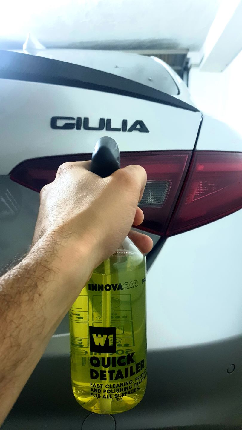 Customer photo review of INNOVACAR W1 QUICK DETAILER: A Fast-Acting Car Cleaner, Polish, and Protector