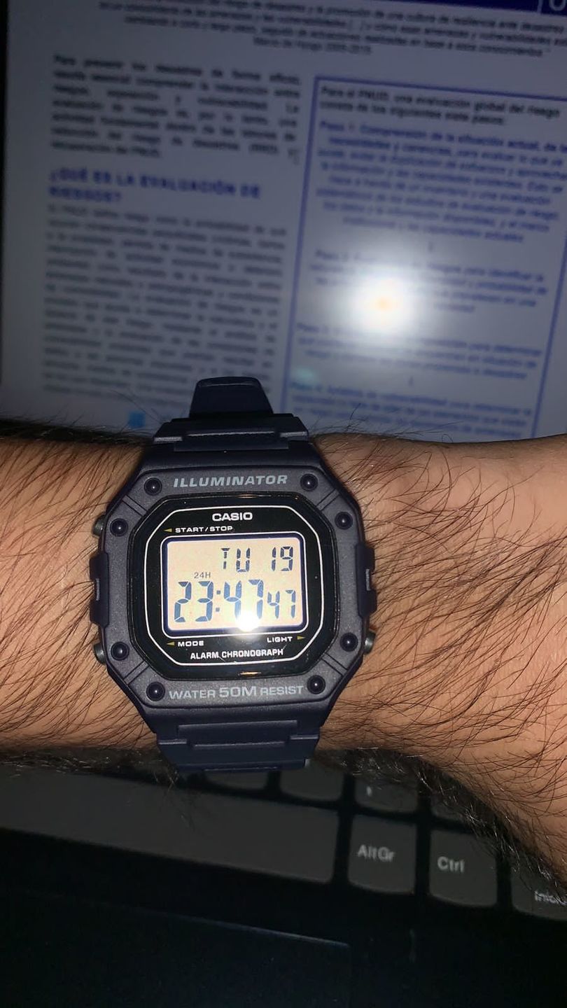 Customer photo review of Reloj Casio Vintage W-218H-2AVDF Azul