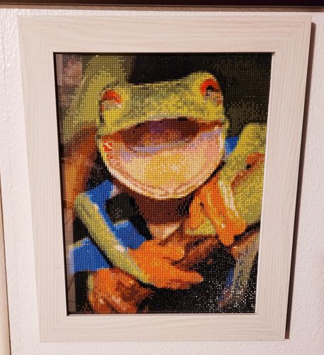 Customer photo review of Custom Diamond Painting Kits for Adults DIY 5D - Photo Diamond Art Shipped from USA