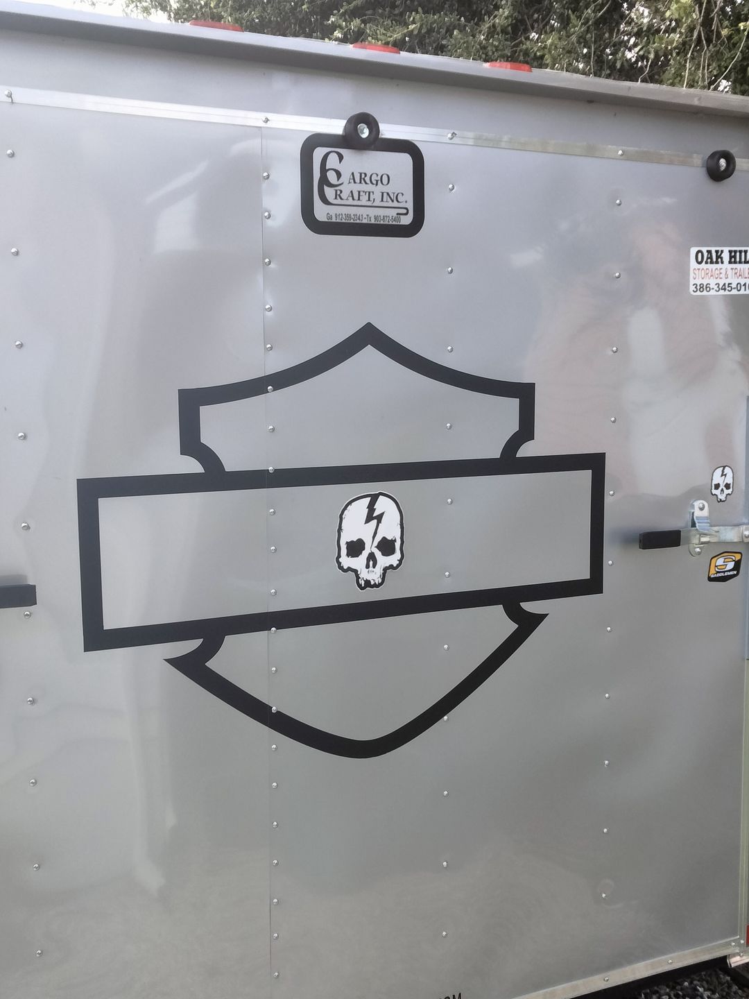Customer photo review of LARGE SKULL LOGO STICKER 5.75" X 7.5"