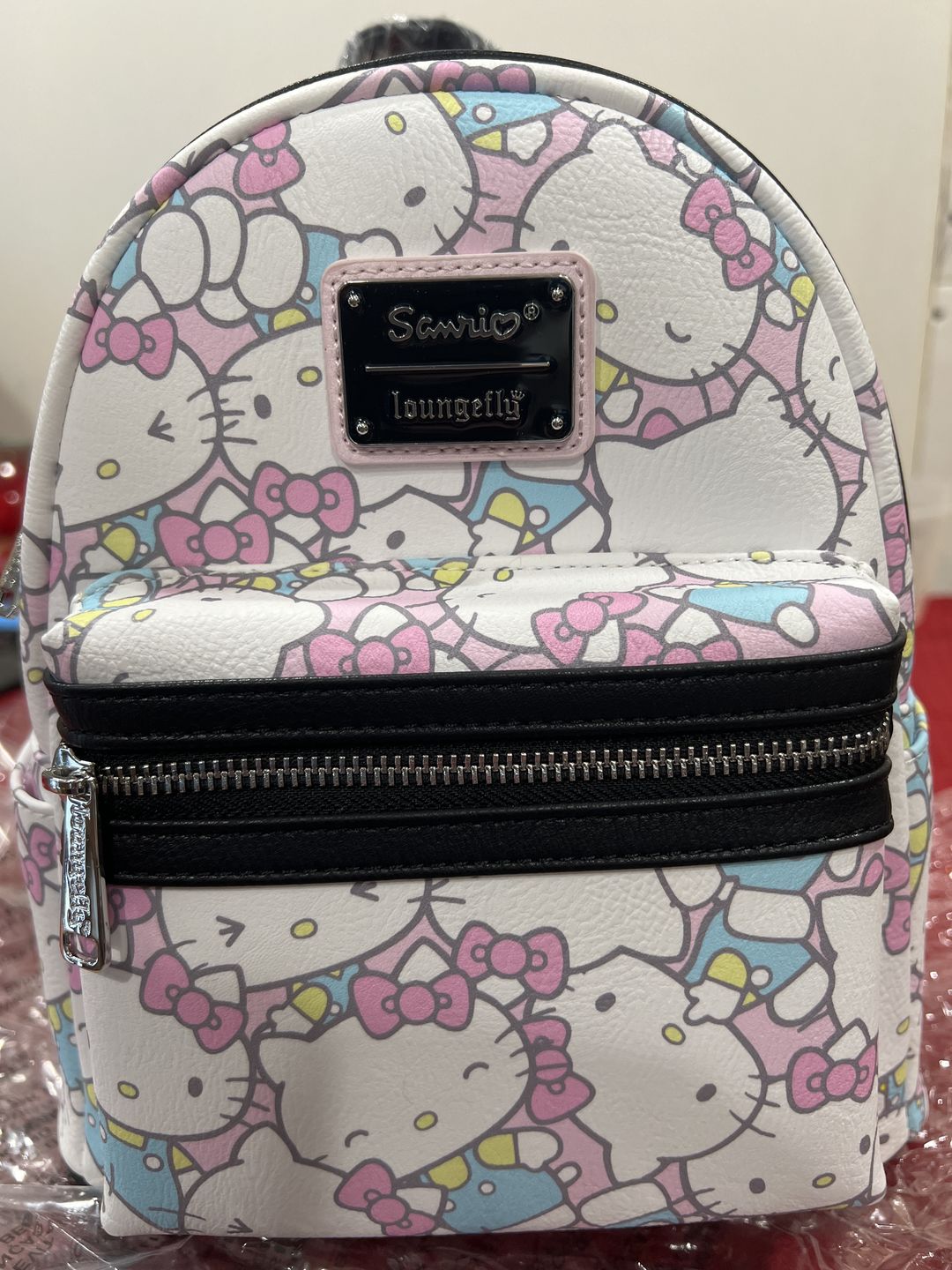 Customer photo review of 707 Street Exclusive - Loungefly Sanrio Hello Kitty Pastel Mini Backpack