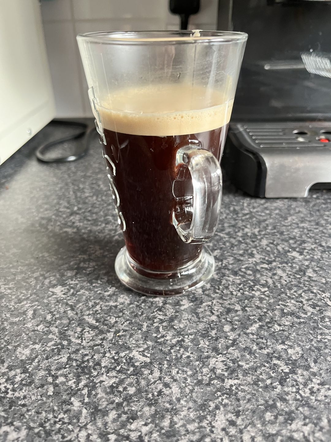 Customer photo review of Dark Roast Decaffeinated Coffee Blend - Swiss Water Decaf/CO2 Process - Strength 5 - Decadent Decaf