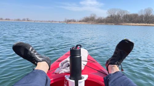 Customer photo review of Hiitave Men's Women's Riven Water Shoes