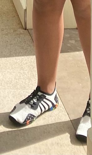 Customer photo review of Hiitave Men’s Womens Xdrain Saildos Water Shoes