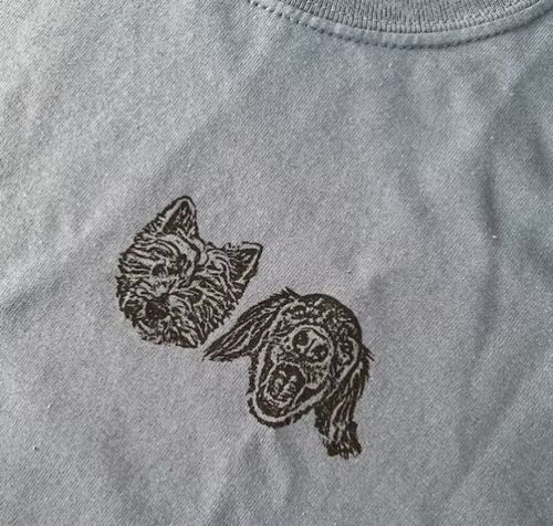 Customer photo review of 愛犬・愛猫ペット・うちの子の写真オーダーメイドＴシャツ