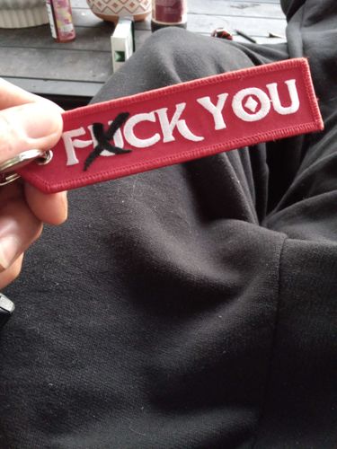 Customer photo review of F*ck You Jet Tag