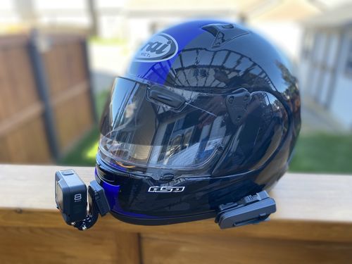 Customer photo review of Arai Signet-X Camera Mount